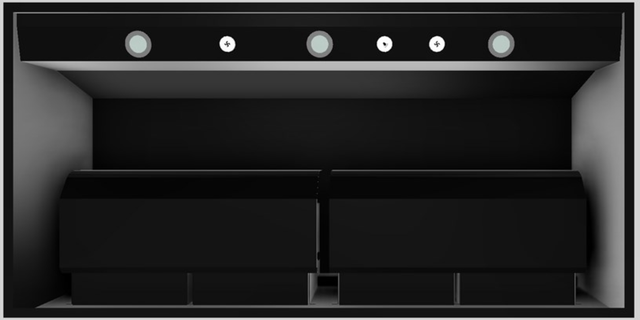Vent-A-Hood® 48" Wall Mounted Range Hood-Black-3