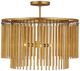 Currey & Company Mantra Gold Leaf Semi-Flush Mount-1