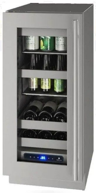 U-Line® 18" Stainless Steel Undercounter Beverage Center-0