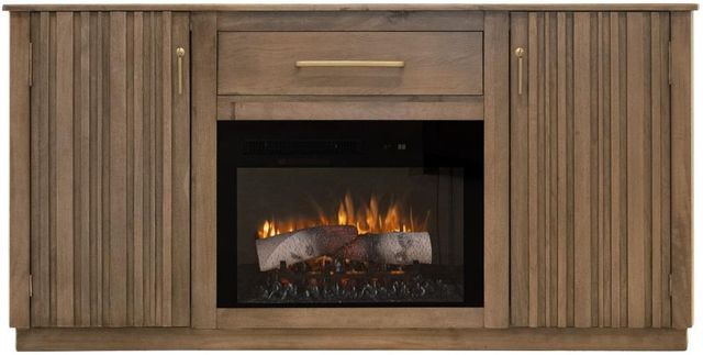 International Furniture Direct Mezquite Brown TV Stand-4