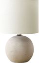 Monarch Specialties Inc. Ivory Concrete/Ivory Shade Table Lamp -0