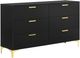 Coaster® Kendall Black/Gold Dresser-0