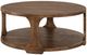 International Furniture Direct Balam Stained Brown Round Cocktail Table-0