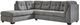 Signature Design by Ashley® Marelton 2-Piece Gray Left-Arm Facing Chaise Sleeper Sectional-1