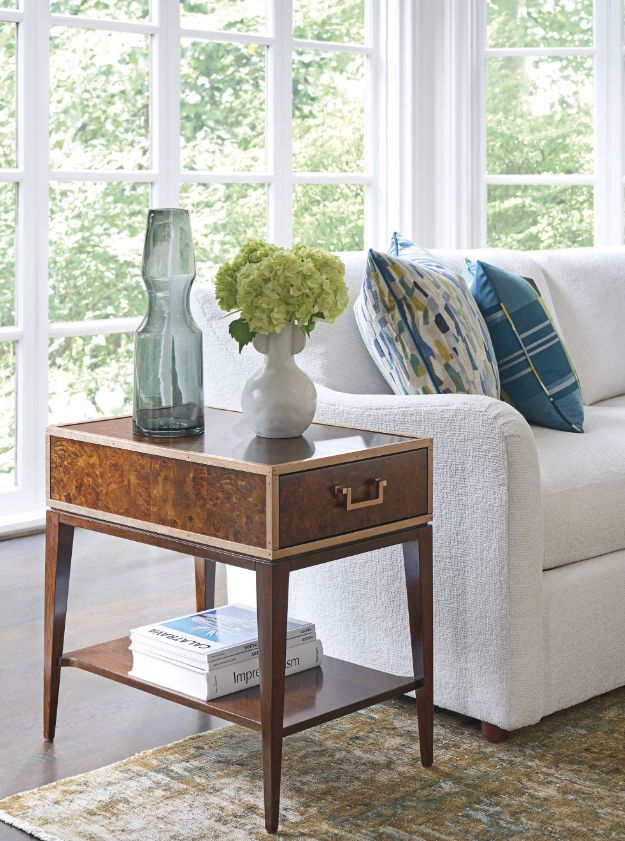 Lexington Home Rendezvous Shelton Brown Box on Stand End Table-3