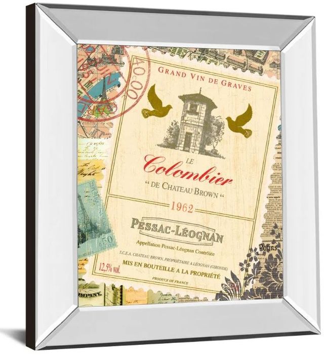 Classy Art Wine Tour 1 by Maria Mendez Mirror Framed Wall Art-1