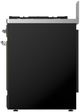 Ilve® Majestic III 30" Glossy Black Pro Style Dual Fuel Natural Gas Range with Triple Glass Door and Chrome Trim-3