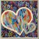 Classy Living Luminous Multicolor Heart Art Wall Art-0