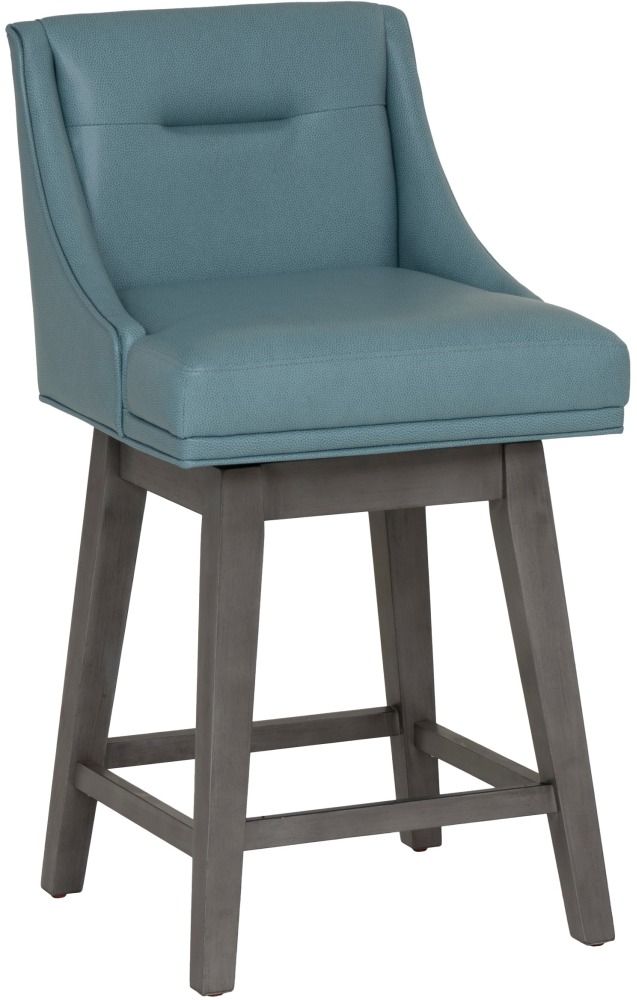 Powell® Beckett 2-Piece Gray/Light Blue Counter Stool Set-3