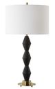 Uttermost® Threefold Black Stone Table Lamp-3