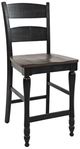 Jofran Inc. Madison County 7-Piece Vintage Black Counter Dining Set-3
