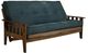 Kodiak Furniture Tucson Suede Navy/Rustic Walnut Full Futon with Mattress-0