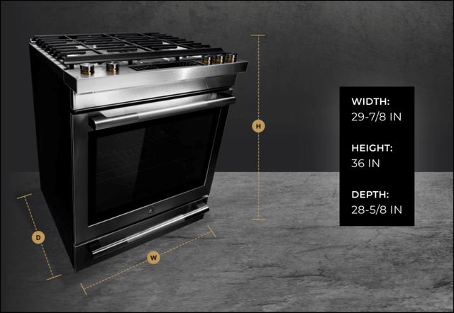JennAir® RISE™ 30" Stainless Steel Slide-In Natural Gas Range-2