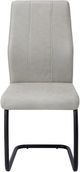 Monarch Specialties Inc. 2-Piece Grey Side Chair Set with Black Metal Bases-2