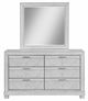 Steve Silver Co. Montana Matte Gray 6-Drawer Dresser and Mirror-2