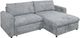 New Classic® Home Furnishings Finn 2-Piece Gray Left-Arm Facing Sleeper Sectional Sofa with Storage Chaise-0