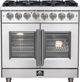 FORNO® Massimo 36" Stainless Steel Pro Style Dual Fuel Range-0