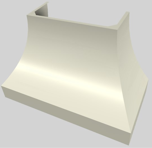 Vent-A-Hood® Designer Series 48" Biscuit Wall Mounted Range Hood-3