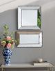 A & B Home Speckled Silver Square Vintage Mirror-4