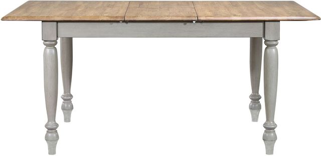 Winners Only® Barnwell Rustic Brown Top Dining Table with Gray Base-2