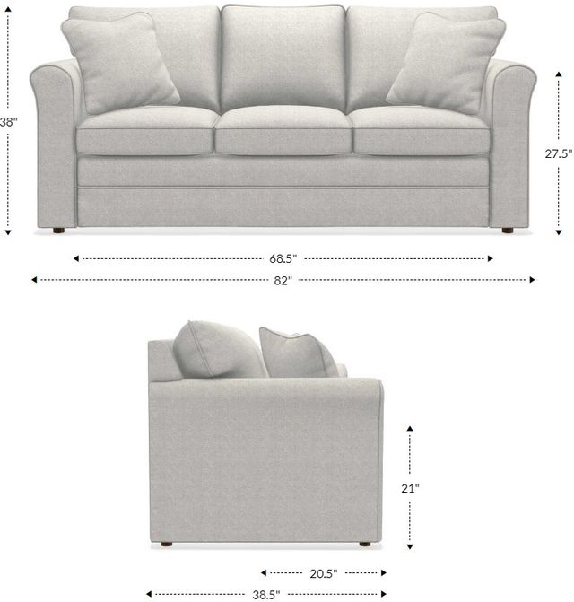 La-Z-Boy® Leah Cocoa Queen Sleeper Sofa-4