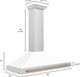 ZLINE 48" Autograph Edition White Matte Wall Mounted Range Hood-5