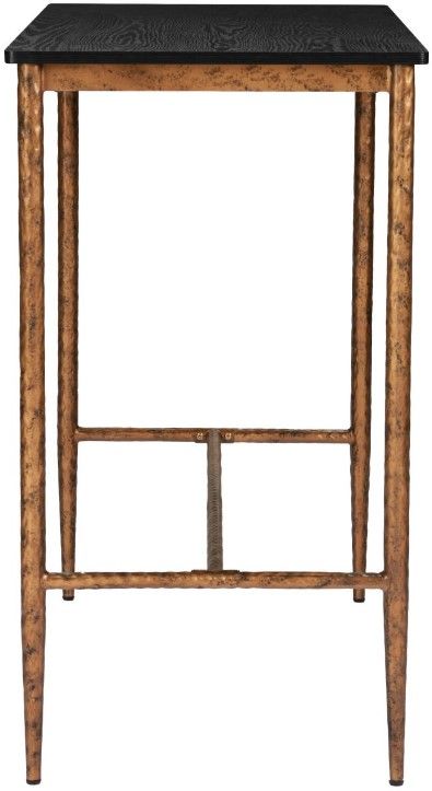Zuo® Modern Nida Black Bar Table with Bronze Base-2