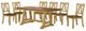 Liberty Furniture Lindsey Farm 7-Piece Brown/Natural Trestle Dining Table Set-0