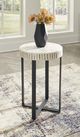 Signature Design by Ashley® Crewridge Cream Accent Table with Black Base-4