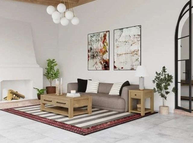 Riverside Furniture Davie Pale Oak Chairside Table-1