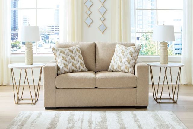 Signature Design by Ashley® MaKaylen Almond Loveseat-1