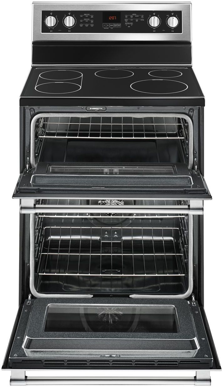 Maytag 30" Fingerprint Resistant Stainless Steel Freestanding Electric Range - Thumbnail 3