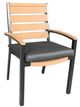 CabanaCoast® Customizable Kensington SOL Teak™ Outdoor Dining Chair-0