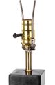 A & B Home Black/White 15" Marble Table Lamp-4