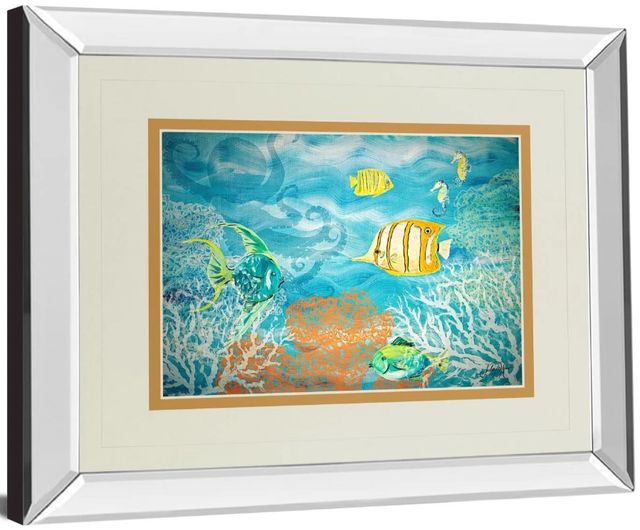 Classy Art Under the Sea by Julie Derice Mirror Framed Wall Art-1