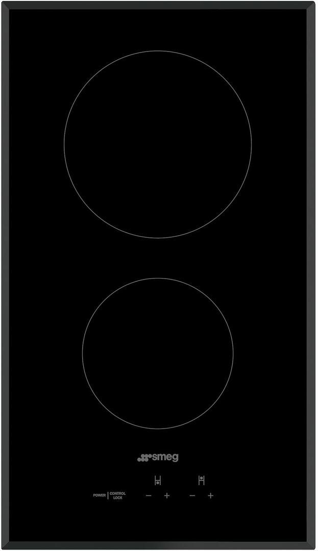 Smeg 12" Black Electric Cooktop