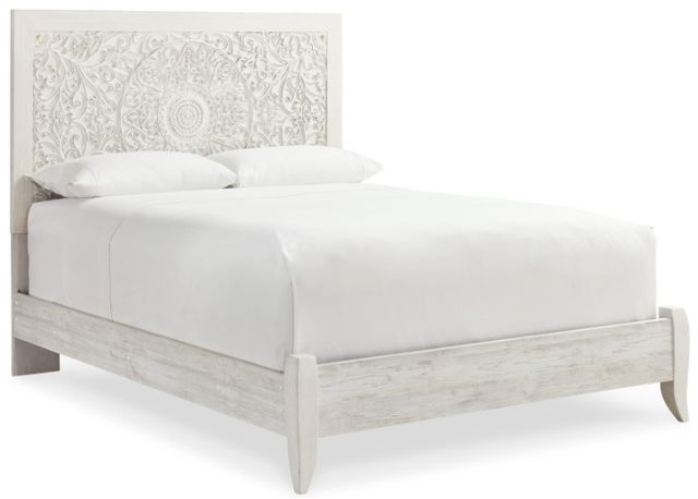 Signature Design by Ashley® Paxberry 5-Piece Whitewash Queen Panel Bed Set-1