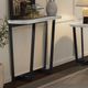 Liberty Furniture Pierce White Sofa Table with Black Base-1