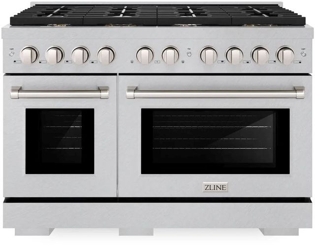 ZLINE Paramount 48" Satin Stainless Steel Pro Style Dual Fuel Range-0