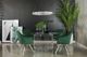 Coaster® Veena Clear/Chrome Round Dining Table-2