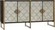 Hooker® Furniture Melange Dark Wood/Matte Gold Classic Credenza-0