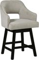 Signature Design by Ashley® Tallenger Linen/Dark Brown Counter Stool-0