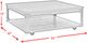 Elements International Factory Dark Grey Square Coffee Table-3