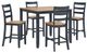 Signature Design by Ashley® Gesthaven 5-Piece Blue/Natural Counter Height Dining Table and 4-Barstools Set-0