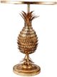 A & B Home Gold Pineapple Table Accent Table-1