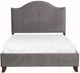 Homelegance® Carlow Gray Queen Upholstered Panel Bed-3
