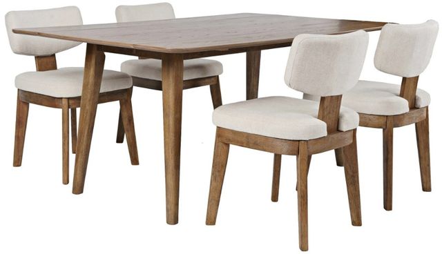 Jofran Inc. Bowie/Tate 7-Piece Chestnut Dining Table Set-0