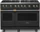Viking® 5 Series 48" Antique Bronze Pro Style Gas (NG) Range with Brushed Brass Trim-0