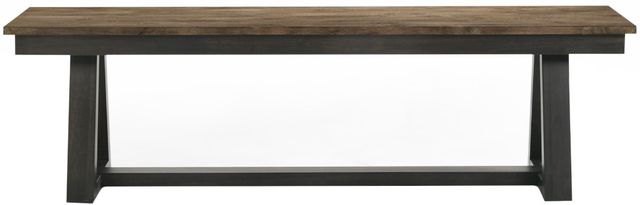 Intercon Harper Brushed Brown/Pecan Dining Bench-2