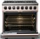 Viking® 7 Series 36" Blush Pro Style Dual Fuel Range-1